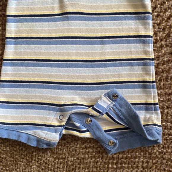 Old Navy Stripe Polo Romper 0-3 Months - Picture 5 of 6